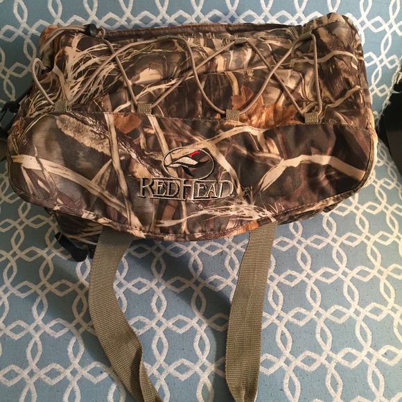 redhead duffle bag